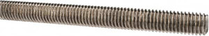 Made in USA 1/2-13 x 3 ft. Stainless Steel Threaded Rod Right Hand Thread, UNC 45501 - 06052187