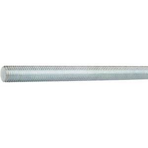 Made in USA 1/2-13 x 10 ft. Medium Carbon Steel General Purpose Threaded Rod Right Hand Thread, Zinc Plated Finish, UNC 03117 - 42772301