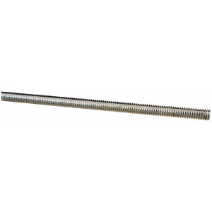 Made in USA 1/4-20 x 6 ft. Low Carbon Steel Threaded Rod Right Hand Thread, Zinc Plated Finish, UNC 03076 - 66050105