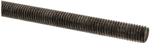 Value Collection M8x1.25 x 1m Steel Metric Threaded Rod Right Hand Thread, Oil Finish, UNC 17903 - 04355012