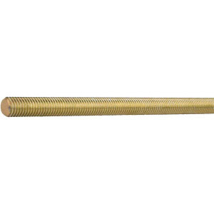 Value Collection 5/8-11 x 2 ft. Stainless Steel General Purpose Threaded Rod Right Hand Thread, Yellow Zinc Plated Finish, UNC 56005 - 42441337