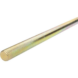 Value Collection 7/8-9 x 6 ft. Low Carbon Steel Threaded Rod Right Hand Thread, Yellow Zinc Plated Finish, UNC 36693 - 53525614