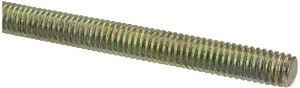 Value Collection 5/16-18 x 3 ft. Alloy Steel Threaded Rod Right Hand Thread, Yellow Zinc Plated Finish, UNC 07083 - 61219895