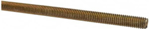 Value Collection 3/8-16 x 3 ft. Alloy Steel Threaded Rod Right Hand Thread, Yellow Zinc Plated Finish, UNC 07093 - 61219911