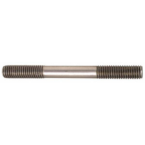 Gibraltar 1/2-13 4" OAL Equal Double Threaded Stud Stainless Steel, Black Oxide Finish, 1-1/2" Equal Thread Length 40785G - 86778057