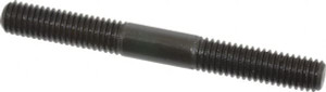 Jergens, Inc. 3/8-16 3-1/2" OAL Equal Double Threaded Stud Alloy Steel, Black Oxide Finish, 1-1/4" Equal Thread Length 38124 - 82422353
