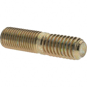 Value Collection 7/16-20 Long Thread, 7/16-14 Short Thread, 1-3/4" OAL Unequal Double Threaded Stud Alloy Steel, Zinc Yellow Dichromate Finish, 7/8" Long Thread Length, 3/4" Short Thread Length BD36976 - 80913148