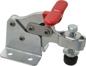 Destaco 750 Lb Holding Capacity, Horizontal Handle, Manual Hold Down Toggle Clamp 168° Handle Movement, 90° Bar Opening, U-Bar, Flanged Base, Electro-Plated Zinc, Carbon Steel 309-U - 08096331