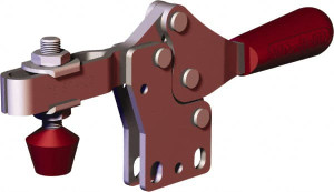 Destaco 499 Lb Holding Capacity, Horizontal Handle, Manual Hold Down Toggle Clamp 56° Handle Movement, 91° Bar Opening, U-Bar, Straight Base, Carbon Steel 227-UB - 44003770