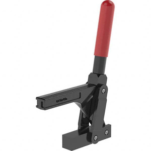 Destaco 697 Lb Holding Capacity, Vertical Handle, Manual Hold Down Toggle Clamp 159° Handle Movement, 89° Bar Opening, Solid Bar, Solid Base, Oxide Finish, Forged Alloy Steel 5105-B - 44004075