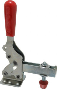 Destaco 1,000 Lb Holding Capacity, Vertical Handle, Manual Hold Down Toggle Clamp 64° Handle Movement, 76° Bar Opening, U-Bar, Flanged Base, Electro-Plated Zinc, Carbon Steel 2007-U - 65189706