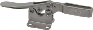 Destaco 200 Lb Holding Capacity, Horizontal Handle, Manual Hold Down Toggle Clamp 78° Handle Movement, 87° Bar Opening, U-Bar, Flanged Base, Electro-Plated Zinc, Stainless Steel 215-USS - 76988427