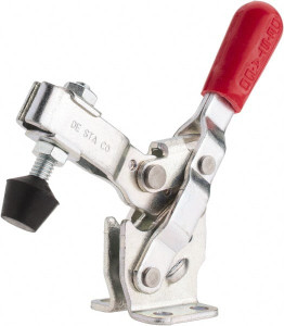 Destaco 375 Lb Holding Capacity, Vertical Handle, Manual Hold Down Toggle Clamp 62° Handle Movement, 115° Bar Opening, U-Bar, Flanged Base, Carbon Steel 207-37 - 76988500