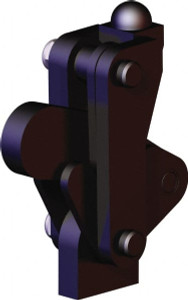 Destaco 5,058 Lb Holding Capacity, Vertical Handle, Manual Hold Down Toggle Clamp 200° Bar Opening, Weldable Base, Oxide Finish, Forged Alloy Steel 506-MB - 85815926