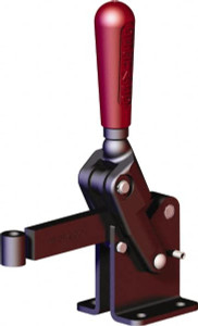 Destaco 2,248 Lb Holding Capacity, Vertical Handle, Manual Hold Down Toggle Clamp 90° Handle Movement, 120° Bar Opening, Solid Bar, Flanged Base, Oxide Finish, Forged Alloy Steel 535-L - 87281275
