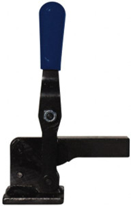 Gibraltar 750 Lb Holding Capacity, Vertical Handle, Manual Hold Down Toggle Clamp 66° Handle Movement, 122° Bar Opening, Solid Bar, Flanged Base, Electro-Plated Zinc, Carbon Steel GIB-U-516B - 75134999