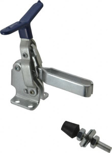 Gibraltar 375 Lb Holding Capacity, Vertical Handle, Manual Hold Down Toggle Clamp 62° Handle Movement, 115° Bar Opening, U-Bar, Flanged Base, Carbon Steel GIB-U-100T-15 - 77864320