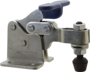 Gibraltar 750 Lb Holding Capacity, Horizontal Handle, Manual Hold Down Toggle Clamp 160° Handle Movement, 88° Bar Opening, U-Bar, Flanged Base, Carbon Steel GIB-U-309 - 84520477