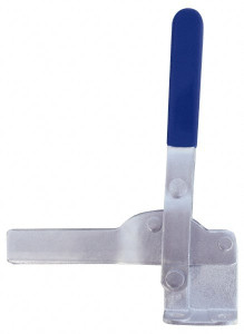 Gibraltar 1,000 Lb Holding Capacity, Vertical Handle, Manual Hold Down Toggle Clamp 64° Handle Movement, 76° Bar Opening, Solid Bar, Flanged Base, Electro-Plated Zinc, Carbon Steel GIB-U-2007S - 84520568