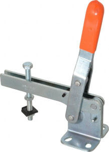 Knu-Vise 400 Lb Holding Capacity, Vertical Handle, Manual Hold Down Toggle Clamp 60° Handle Movement, 100° Bar Opening, U-Bar, Flanged Base, Carbon Steel V-400 - 08106593 Knu-Vise 400 Lb Holding Capacity, Vertical Handle, Manual Hold Down Toggle Clamp 60° Handle Movement, 100° Bar Opening, U-Bar, Flanged Base, Carbon Steel V-400 - 08106593