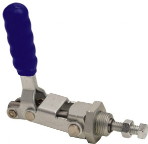 Gibraltar 300 Lb Load Capacity, Flush Base, Carbon Steel, Standard Straight Line Action Clamp 3/4" Mounting Hole Diam, 0.44" Plunger Diam, Straight Handle GIB-PP-36204 - 73953077