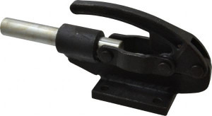 Gibraltar 16,000 Lb Load Capacity, Flanged Base, Carbon Steel, Standard Straight Line Action Clamp 4 Mounting Holes, 0.41" Mounting Hole Diam, 0.99" Plunger Diam, Straight Handle GIB-PP-650 - 75135087