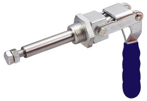 Gibraltar 700 Lb Load Capacity, Threaded Base, Carbon Steel, Standard Straight Line Action Clamp 0.63" Plunger Diam, Straight Handle GIB-PP-36224M - 84520410