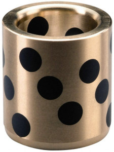 Danly 2" OAL, 1-1/2" ID, 2.0005" Body Diam, Aluminum Bronze, Die & Mold Straight Friction Brushing Press Fit, Self Lubricating MS150-16 - 03221934
