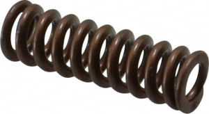 Associated Spring Raymond 1/2" Hole Diam, 9/32" Rod Diam, 1-1/2" Free Length, Gold Die Spring 69.8 Lb Max Deflection, 0.45" Max Deflection, Heavy Duty, Chromium Alloy Steel 105-206 - 07662372