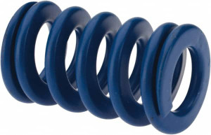 Associated Spring Raymond 20mm Hole Diam, 10mm Rod Diam, 1-1/4" Free Length, Blue Die Spring 871.2 N Max Deflection, 12mm Max Deflection, Medium Duty, Chromium Alloy Steel 204-405 - 67899641