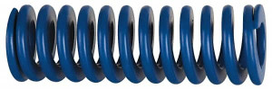 Associated Spring Raymond 50mm Hole Diam, 25mm Rod Diam, 5" Free Length, Blue Die Spring 4656 N Max Deflection, 48mm Max Deflection, Medium Duty, Chromium Alloy Steel 204-820 - 67900266