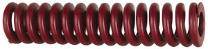 Associated Spring Raymond 25mm Hole Diam, 12.5mm Rod Diam, 2-1/2" Free Length, Red Die Spring 2337 N Max Deflection, 19mm Max Deflection, Strong Duty, Chromium Alloy Steel 205-510 - 67900910