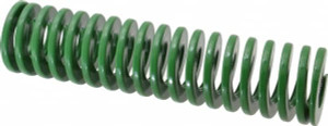 Danly 2" Hole Diam, 1" Rod Diam, 8" Free Length, Green Die Spring 23.8 Lb Max Deflection, 3.2" Max Deflection, Light Duty, Chromium Vanadium Steel 9-3232-11 - 76011501
