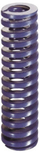 Danly 2-1/2" Hole Diam, 1-1/2" Rod Diam, 4" Free Length, Blue Die Spring 121 Lb Max Deflection, 1.51" Max Deflection, Medium Duty, Chromium Vanadium Steel 9-4016-21 - 76013630