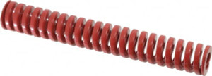Danly 3/4" Hole Diam, 3/8" Rod Diam, 5" Free Length, Red Die Spring 21.2 Lb Max Deflection, 1.5" Max Deflection, Heavy Duty, Chromium Vanadium Steel 9-1220-26 - 76014711