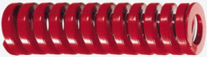 Danly 1-1/4" Hole Diam, 5/8" Rod Diam, 4-1/2" Free Length, Red Die Spring 60.7 Lb Max Deflection, 1.35" Max Deflection, Heavy Duty, Chromium Vanadium Steel 9-2018-26 - 76015080