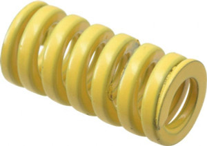 Danly 5/8" Hole Diam, 11/32" Rod Diam, 1-1/4" Free Length, Yellow Die Spring 53.7 Lb Max Deflection, 0.31" Max Deflection, Extra Heavy Duty, Chromium Vanadium Steel 9-1005-36 - 76016427