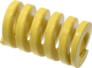 Danly 1-1/2" Hole Diam, 3/4" Rod Diam, 2-1/2" Free Length, Yellow Die Spring 241 Lb Max Deflection, 0.63" Max Deflection, Extra Heavy Duty, Chromium Vanadium Steel 9-2410-36 - 76017227