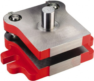 Anchor Danly 5" Guide Post Length, 1-1/2" Die Holder Thickness, 9-5/8" Radius, Back Post Steel Die Set 12-1/4" Overall Width x 7-5/16" Overall Depth 0705-C1-H - 03225075