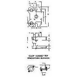 Anchor Danly 4" Guide Post Length, 1" Die Holder Thickness, 1" Shank Diam 7" Radius, Semi Steel, Mold Blank, Punch & Die Set 8-3/4" Overall Width x 4-7/8" Overall Depth 54-AW-D - 03225133