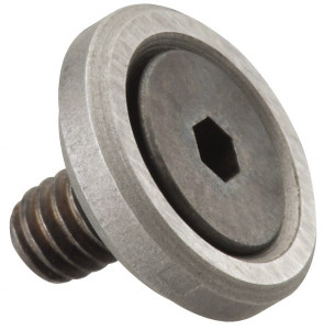 Gibraltar 3/8-16 Thread, 1-5/8" OD, 3/8" High, Flat Foot Steel & Lead Alloy - 75548594