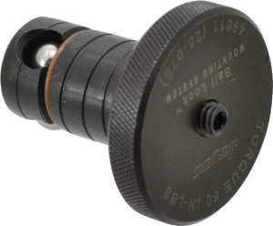 Jergens 25mm Diam Ball Lock Modular Fixturing Shank 1.7" Shank Length, 2" Head Diam, Compatible with 3/4" Thick Plate, 7,000 Lb Max Holding Force, 5/32 Key Size, Steel 49611 - 64819741