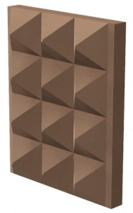 Fairlane Extra Fine Tooth Grade, Diamond Tooth Pattern, Solid Carbide, Rectangle Positioning Gripper Pad 1/2" Long x 13/32" Wide x 1/8" High CR-870EF - 09716168