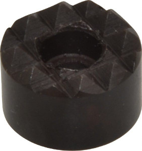 Fairlane 3/4" Diam, 1/2" High, No. 10 C Bore SHCS, Counterbored, Coarse Tooth Grade Diamond Serration Tooth Pattern, High Speed Steel, Round Positioning Gripper Black Oxide Coated HS-765-C - 09713876