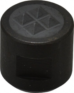 Fairlane 10-32 Thread, 1/2" Diam, 1/2" High, Threaded, 4-Point Tooth Grade Diamond Serration Tooth Pattern, Carbide Tipped, Round Positioning Gripper 3/16" Flat Width, Uncoated CT-840-4 - 09714346