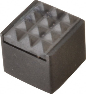 Fairlane 1/2" Square, 10-32 Thread, 1/2" High, Fine Tooth Grade, Diamond Serration, Carbide-Tipped, Square Positioning Gripper 0.03 x 45A° Chamfer CT-875 - 09714593