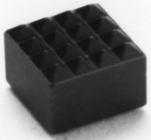 Fairlane 1/2" Square, 10-32 Thread, 3/8" High, Fine Tooth Grade, Diamond Serration, Solid Carbide, Square Positioning Gripper 0.03 x 45A° Chamfer FSC-870 - 09716317
