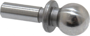 Jergens 1/4" Ball Diam, 1/8" Shank Diam, Steel Inspection Tooling Ball Slip-Fit Shank, 9/16" Ball Center to Shank Bottom, 0.2" Ball Center to Shoulder Bottom, with Shoulder 29041 - 99095408
