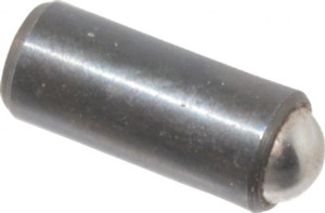 Gibraltar 0.44" Body Length x 3/16" Body Diam, 2 Lb Init to 5 Lb Final End Force, Steel Press Fit Ball Plunger 5/32" Ball Diam, 0.058" Max Ball Reach, +0.0010, +0.0020" Tolerance 10608 - 60931755