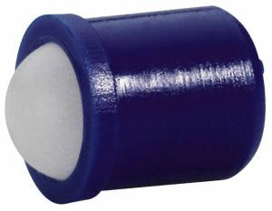 Halder 9mm Body Length x 8mm Body Diam, 8 N Init to 18 N Final End Force, Thermoplastic Press Fit Ball Plunger 6.5mm Ball Diam, 1.9mm Max Ball Reach, 0.1mm Tolerance, 1mm Flange Thickness 22080.0608 - 64829674